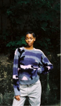 T-SHIRT CORTEIZ BADDIES -  Mohair  Camo Knitted Jumper Purple