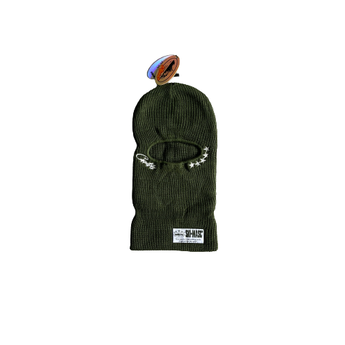 CAGOULE CORTEIZ WOOLEN  5th Anniversary Balaclava - GREEN