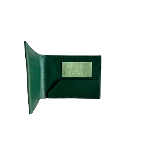 PORTE FEUILLES CORTEIZ leather card holder-green