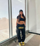 CARGO CORTEIZ JOGGING BADDIES - BLACK / YELLOW