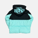 DOUDOUNES SYNAWORLD DOWN PUFFER JACKET - BLACK/TEAL