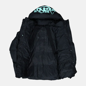 DOUDOUNES SYNAWORLD DOWN PUFFER JACKET - BLACK/TEAL