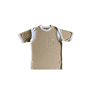 T-SHIRT CORTEIZ numbers sleeve mesh tee - CREAM