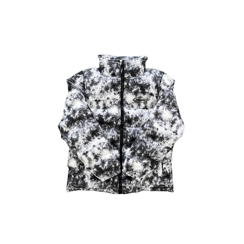 DOUDOUNE TRAPSTAR HYPERDRIVE PUFFER JACKET - TYE DYE BLACK GREY