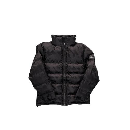 DOUDOUNES TRAPSTAR IRONGATE T JACQUARD  JACKET - BLACK