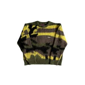 T-SHIRT CORTEIZ BADDIES - Mohair Camo Knitted Jumper