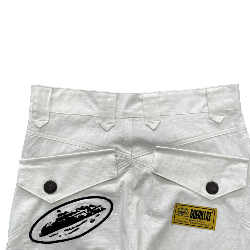 CARGO CORTEIZ GUERILLAZ -Slant pocket White Bottoms