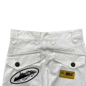 CARGO CORTEIZ GUERILLAZ -Slant pocket White Bottoms