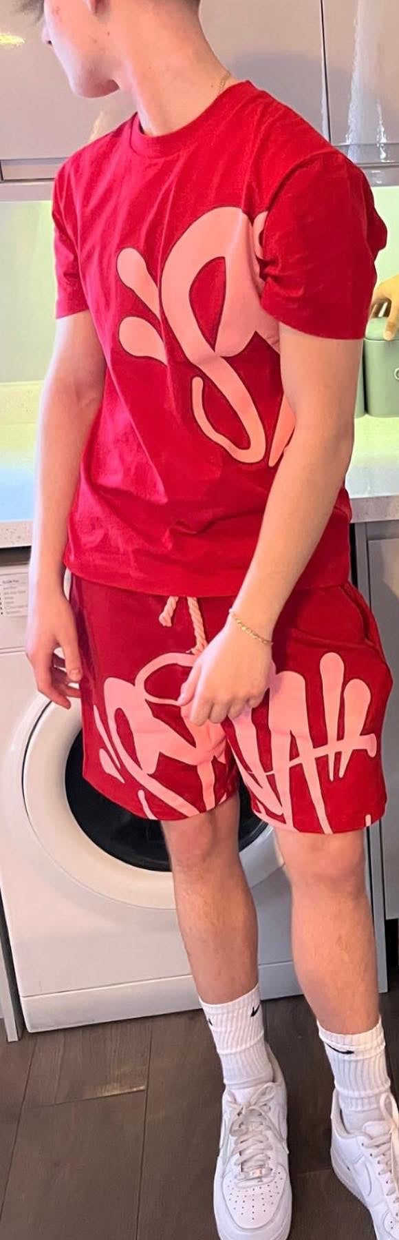 ENSEMBLE SHORT X T-SHIRT SYNA WORLD - RED