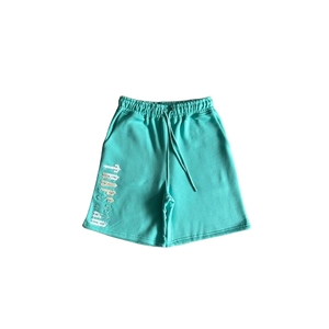 ENSEMBLE SHORT X T-SHIRT TRAPSTAR -chenille decoded 2.0 shorts tiffany blue