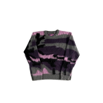 PULL CORTEIZ - Mohair Purple Camo Knitted Jumper