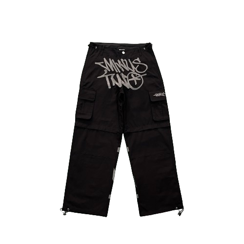 CARGO MINUS TWO - BLACK ( GRAY LOGO)