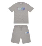 ENSEMBLE SHORT X T-SHIRT TRAPSTAR Chenille decoded chort set-ice flavors - GREY