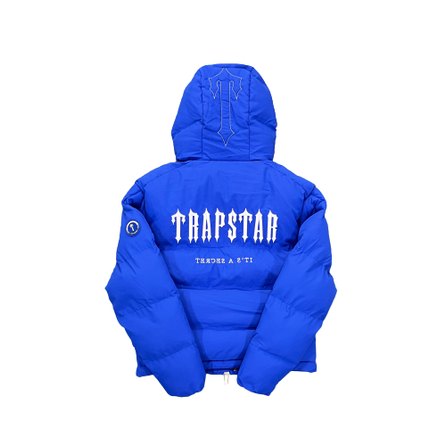 DOUDOUNE TRAPSTAR IRONGATE JACKET - DECODED HOODIE 2.0 BLUE