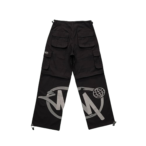 CARGO MINUS TWO - BLACK ( GRAY LOGO)