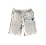 ENSEMBLE SHORT X T-SHIRT TRAPSTAR Chenille decoded chort set-ice flavors - WHITE/BLUE