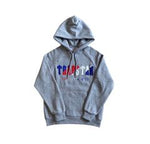 ENSEMBLE JOGGING TRAPSTAR CHENILLE DECODED HOODIE -GREY/RED/BLUE/WHITE