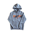 ENSEMBLE JOGGING TRAPSTAR CHENILLE DECODED HOODIE - GREY/ORANGE