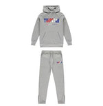 ENSEMBLE JOGGING TRAPSTAR CHENILLE DECODED HOODIE -GREY/RED/BLUE/WHITE