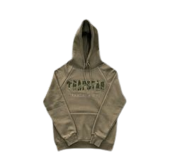 ENSEMBLE JOGGING TRAPSTAR - TRAPSTAR CHENILLE BLACK ARMY GREEN EMBROIDERY