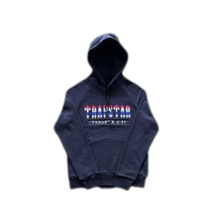 ENSEMBLE JOGGING TRAPSTAR - DECODED HOODED REVOLUTION CHENILLE  BLACK - (RED/ WHITE/BLUE)