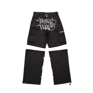 CARGO MINUS TWO - BLACK ( GRAY LOGO)