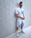 ENSEMBLE SHORT X T-SHIRT SYNA WORLD - Blue T-shirt