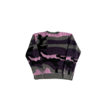 T-SHIRT CORTEIZ BADDIES -  Mohair  Camo Knitted Jumper Purple