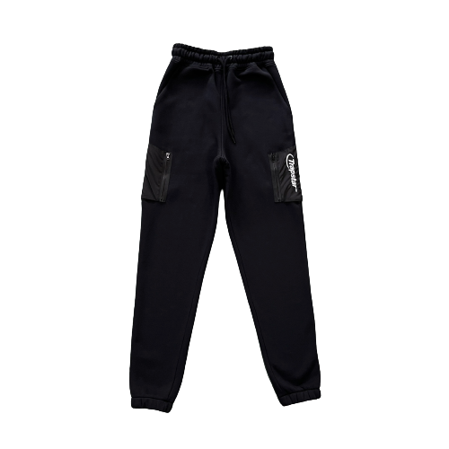 ENSEMBLE JOGGING À CAPUCHE TRAPSTAR HYPERDRIVE  POCKET - BLACK/WHITE