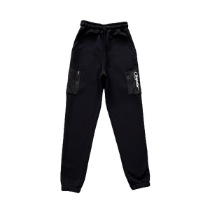 ENSEMBLE JOGGING À CAPUCHE TRAPSTAR HYPERDRIVE  POCKET - BLACK/WHITE