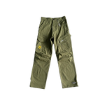 CARGO CORTEIZ GUERILLAZ - Slant pocket military green Bottoms