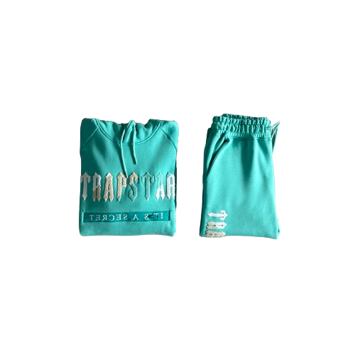 ENSEMBLE JOGGING TRAPSTAR Chenille Decdoded 2.0 - Tiffany Blue