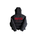 DOUDOUNE TRAPSTAR IRONGATE JACKET DECODED 2022 HOODED PUFFER -black/red