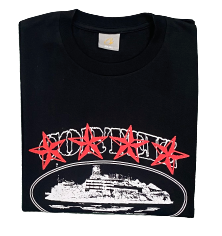 T-SHIRT 4STARZ RED Alcatraz Tee - BLACK/RED