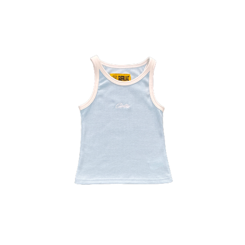 CROP TOP CORTEIZ LADIES Chest Embroidered Vest - ICE BLUE BABY