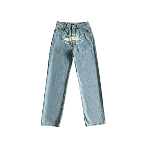 CARGO CORTEIZ  - CR island baggy jeans BLUE