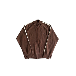 VESTE CORTEIZ BADDIES -  Knit zip up fleece-brown