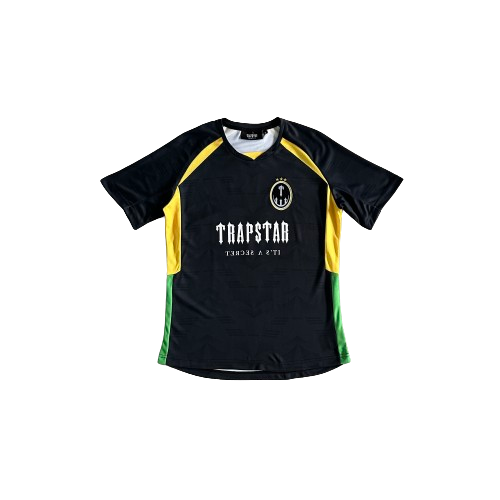 MAILLOTS TRAPSTAR Football WAGWAN JAMAICA -BLACK/YELLOW