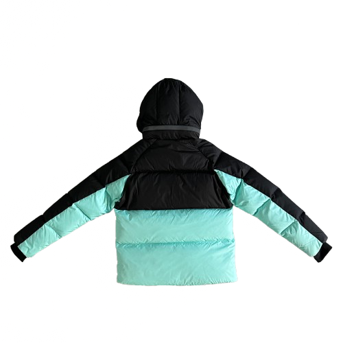 DOUDOUNES SYNAWORLD DOWN PUFFER JACKET - BLACK/TEAL