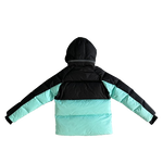 DOUDOUNES SYNAWORLD DOWN PUFFER JACKET - BLACK/TEAL