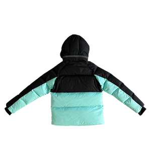 DOUDOUNES SYNAWORLD DOWN PUFFER JACKET - BLACK/TEAL