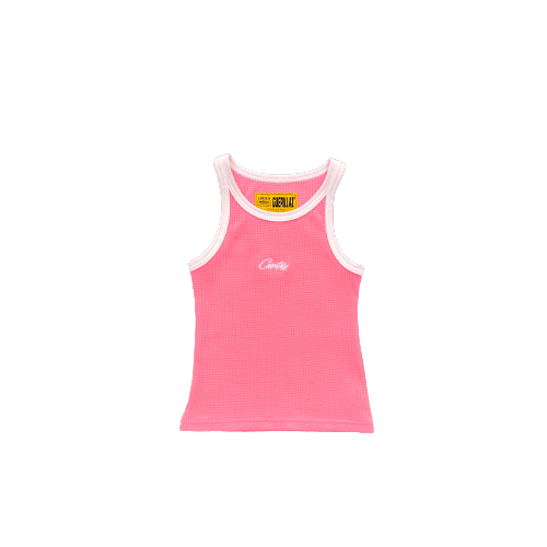 CROP TOP CORTEIZ LADIES  Chest Embroidered Vest - PINK