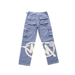 CARGO MINUS TWO - Dusty Blue Graff Cargos