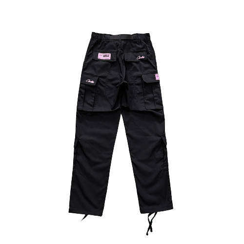 CORTEIZ GUERILLAZ CARGO -  black with pink logo