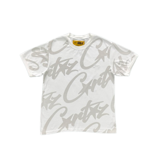 T-SHIRT CORTEIZ Alcatraz full print T-shirt-white gray