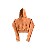 ENSEMBLE TRAPSTAR JOGGING BADDIES irongate cropped batwing zip hoodie-washed - orange