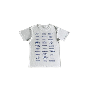 T-SHIRT  CORTEIZ - full back logo WHITE/BLUE