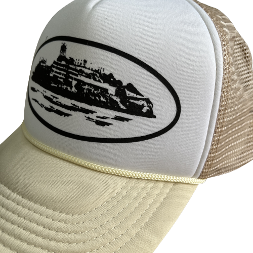 CASQUETTE CORTEIZ  - BEIGE AND WHITE