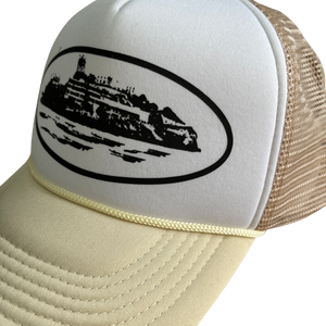 CASQUETTE CORTEIZ  - BEIGE AND WHITE