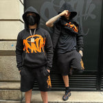 ENSEMBLE SHORT X HOODIE SYNA WORLD - team sy hood black/orange
